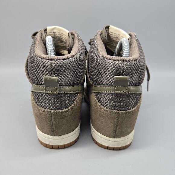 Nike Dunk Sky Hi Women Size 8 579763-300 Olive Green White Gum Hidden Wedge Shoe - Picture 6 of 11